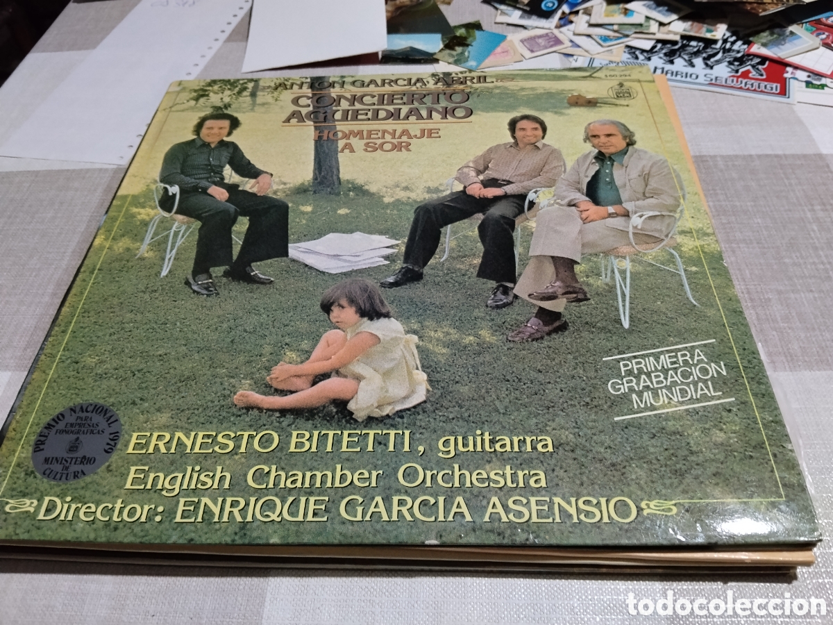 Discos de vinilo: Disco Ant&oacute;n Garc&iacute;a abril, concierto Aguediano, homenaje a Sor