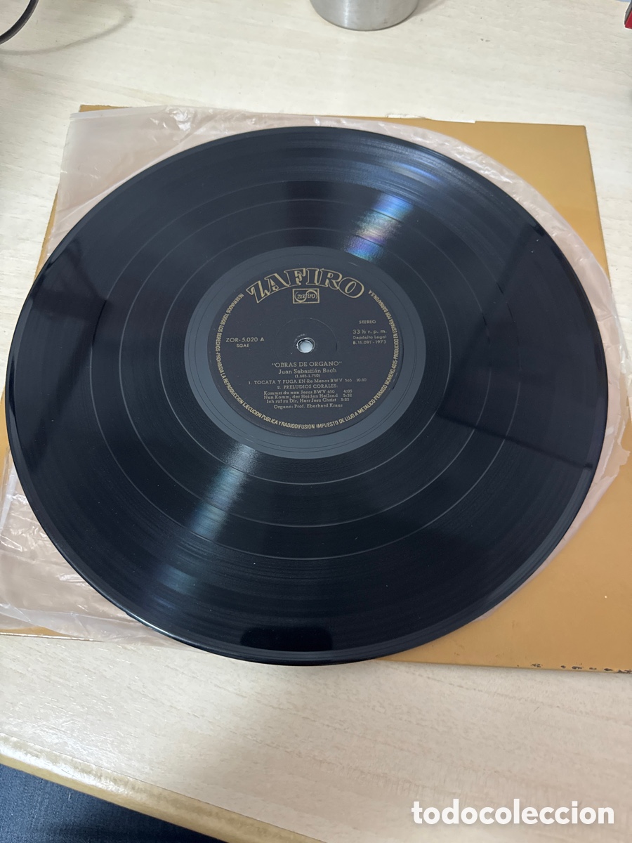 Discos de vinilo: DISCO VINILO OBRAS DE &Oacute;RGANO EBERHARD KRAUS 1973 - Foto 3