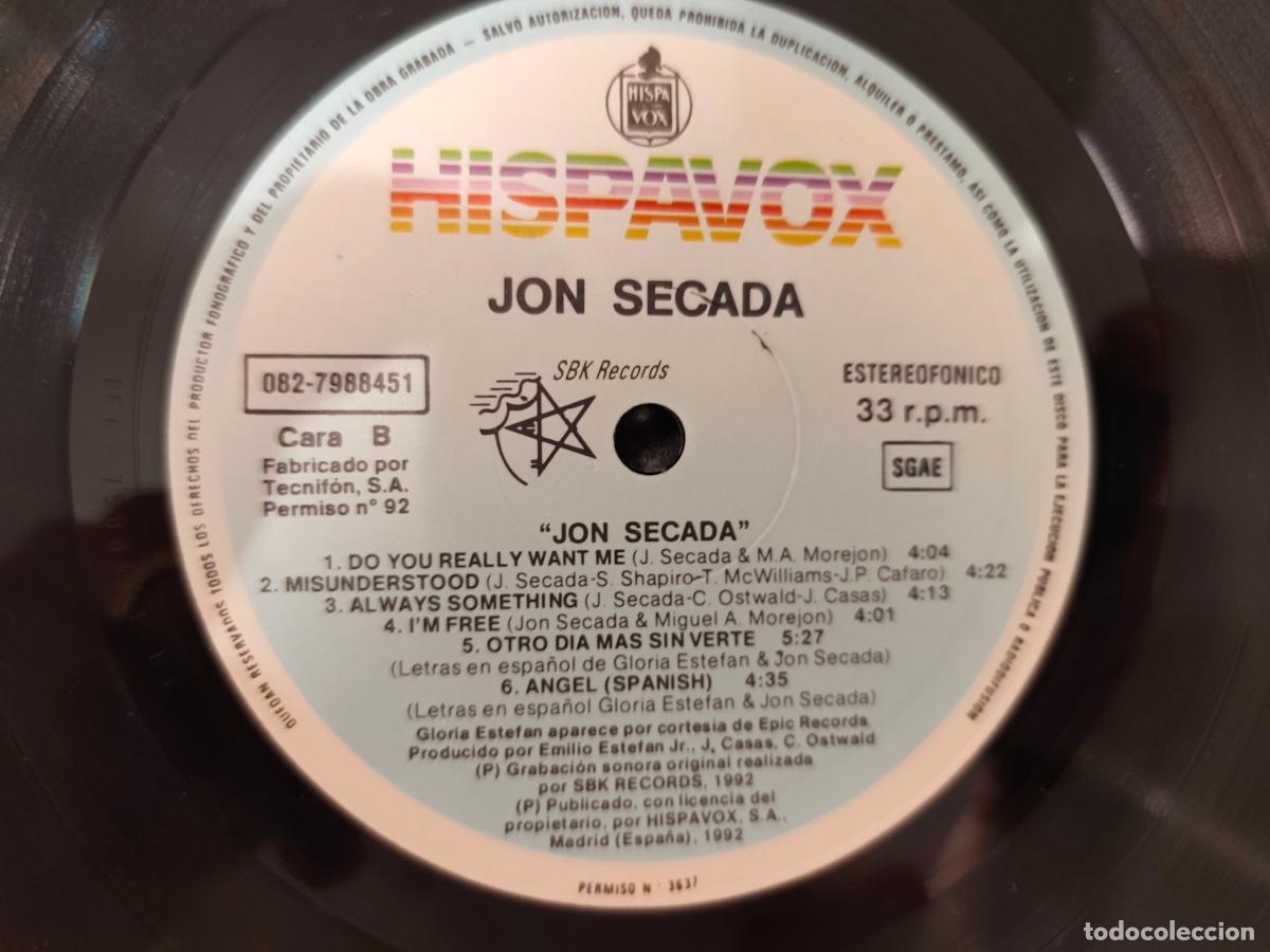Discos de vinilo: Jon Secada &ndash; Jon Secada- (1992) LP disco vinilo - Foto 3