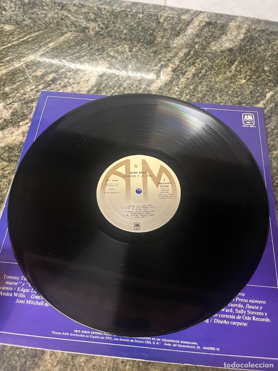 Discos de vinilo: Joan Baez Gracias A La Vida - Foto 3