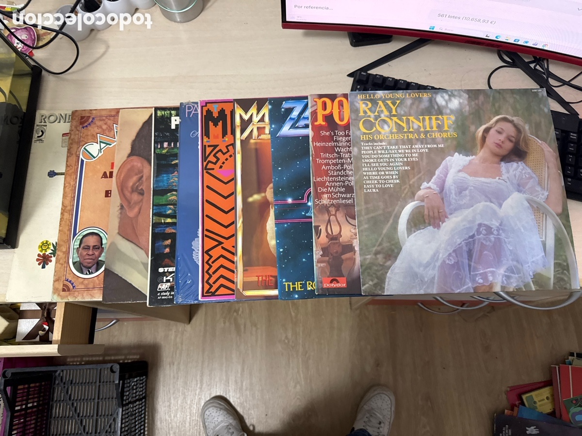 Discos de vinilo: Lote de 10 discos de vinilo de diferentes g&eacute;neros de m&uacute;sica