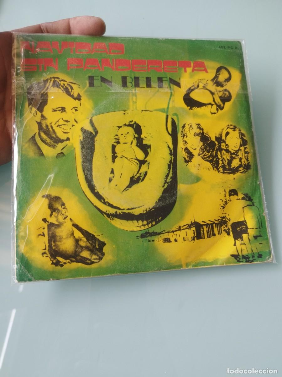 Discos de vinilo: Vinilo Single Miguel Manzano y Mar&iacute;a Eva Zabalza - Navidad sin pandereta / En Bel&eacute;n, en silencio.