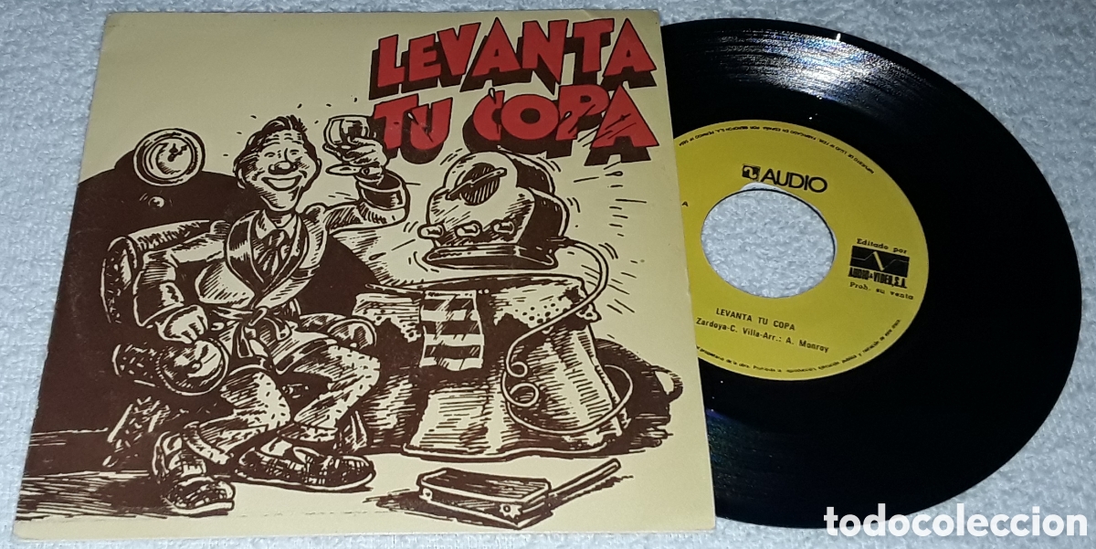 Discos de vinilo: SG - LEVANTA TU COPA - BRANDY FELIPE II