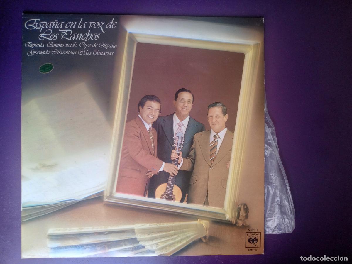 Discos de vinilo: Trio Los Panchos &ndash; Espa&ntilde;a En La Voz De Los Panchos - LP CBS 1978 - BOLEROS, SIN APENAS USO