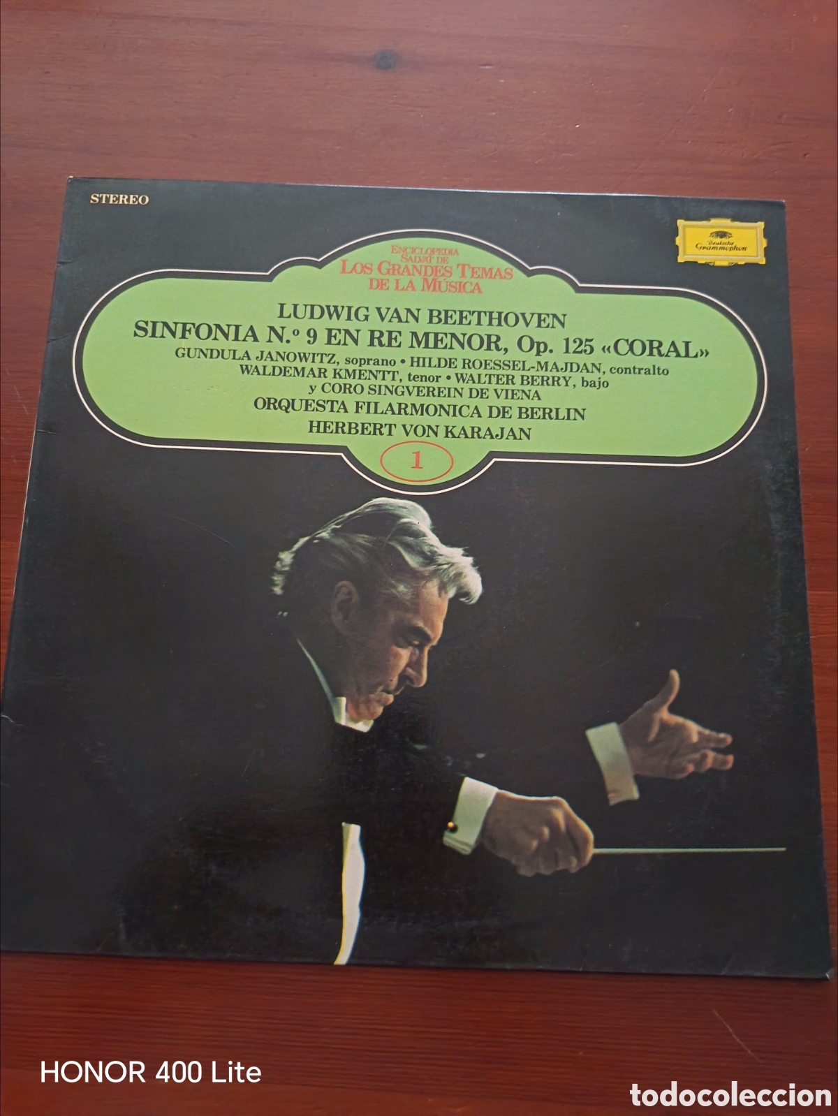 Discos de vinilo: LP Beethoven Sinfon&iacute;a N.&ordm; 9 Coral
