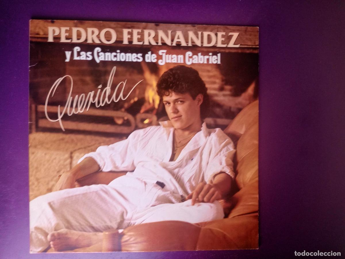 Discos de vinilo: PEDRO FERN&Aacute;NDEZ Y LAS CANCIONES DE JUAN GABRIEL - QUERIDA - LP CBS 1987 - MEXICO POP FAN