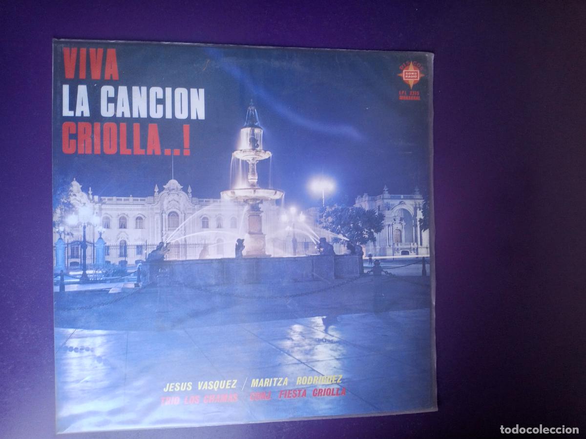 Discos de vinilo: Viva La Canci&oacute;n Criolla - LP SONO RADIO PERU 1969 FOLK TRADICIONAL JESUS VASQUEZ, MARITZA RODRIGUEZ
