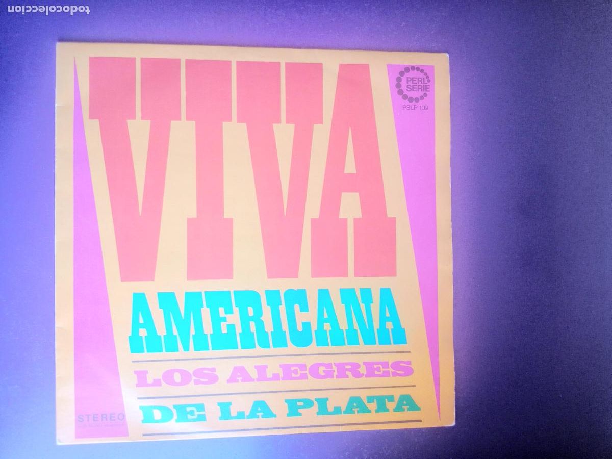 Discos de vinilo: Los Alegres De La Plata &ndash; Viva Americana - LP PERL 1969 - LATIN