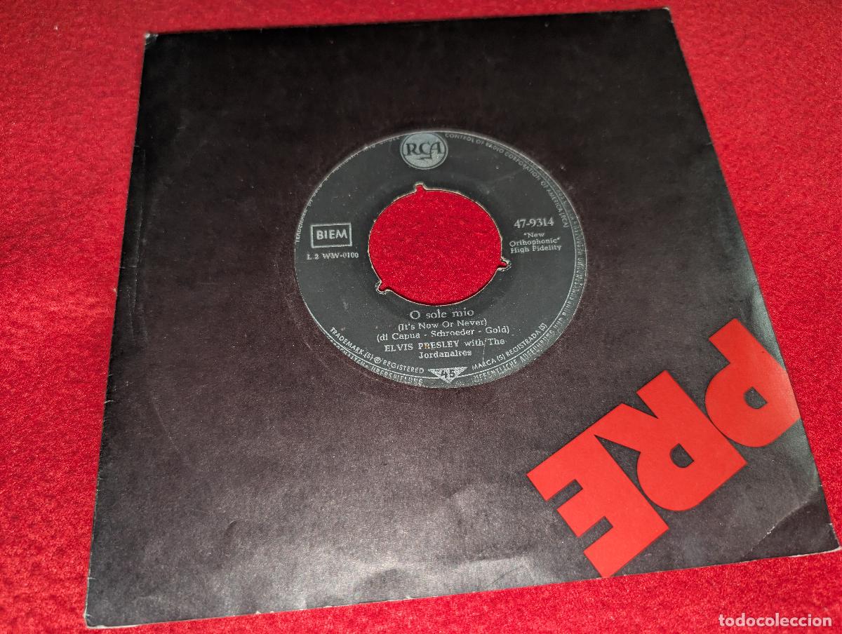 Discos de vinilo: ELVIS PRESLEY (It's now or never)/Make me know It 7'' SINGLE 1960 RCA 47-9314 GERMANY ALEMANIA