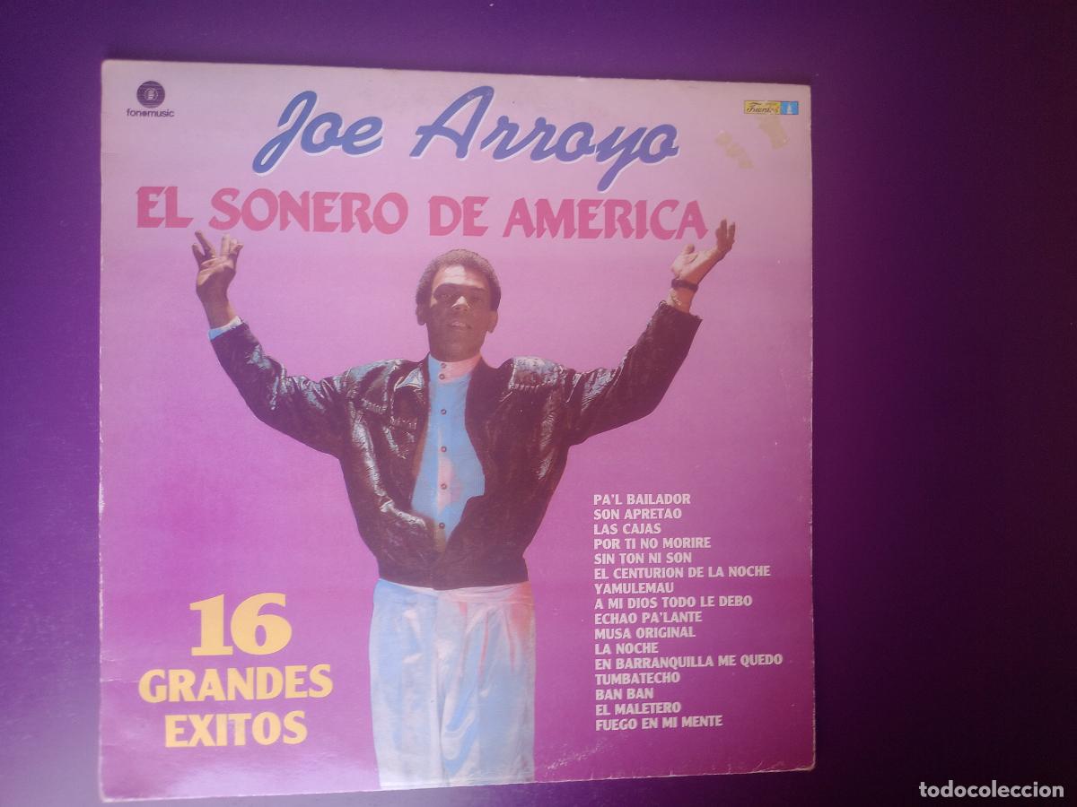 Discos de vinilo: Joe Arroyo &ndash; El Sonero De America: 16 Grandes Exitos - LP FONOMUSIC 1988 - SALSA,