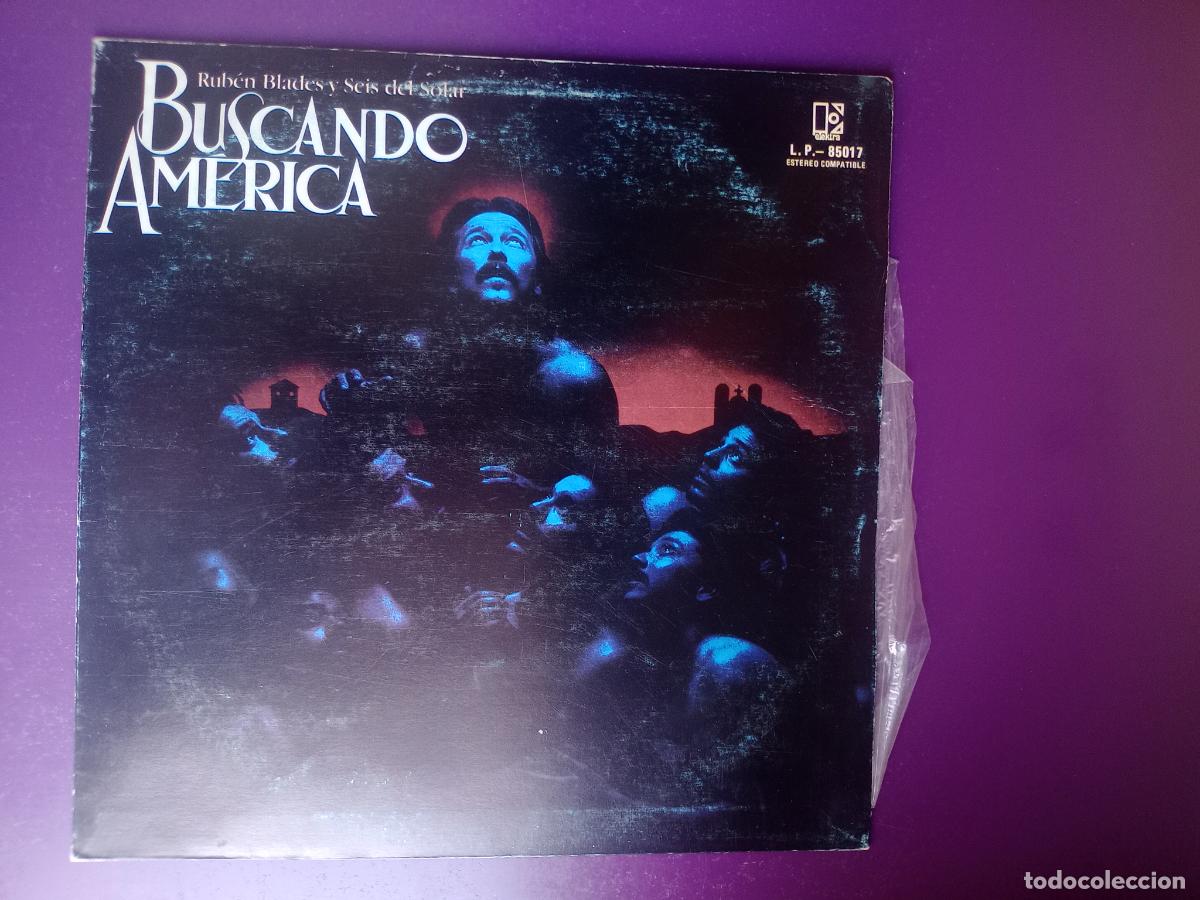 Discos de vinilo: Rub&eacute;n Blades Y Seis Del Solar &lrm;&ndash; Buscando Am&eacute;rica - LP ELEKTRA 1984 - SALSA
