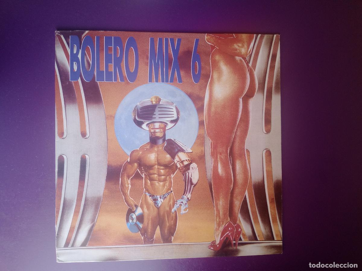 Discos de vinilo: Bolero Mix 6 - LP BLANCO Y NEGRO 1990 - DISCO HOUSE, ELECTRONICA, USO LEVE DJ