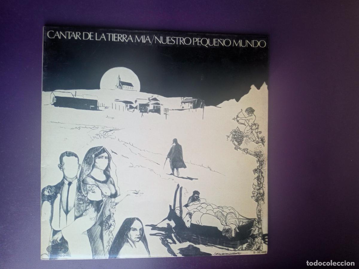 Discos de vinilo: Nuestro Peque&ntilde;o Mundo &ndash; Cantar De La Tierra Mia - LP MOVIEPLAY 1975 - FOLK HIPPIE PROTESTA 70'S