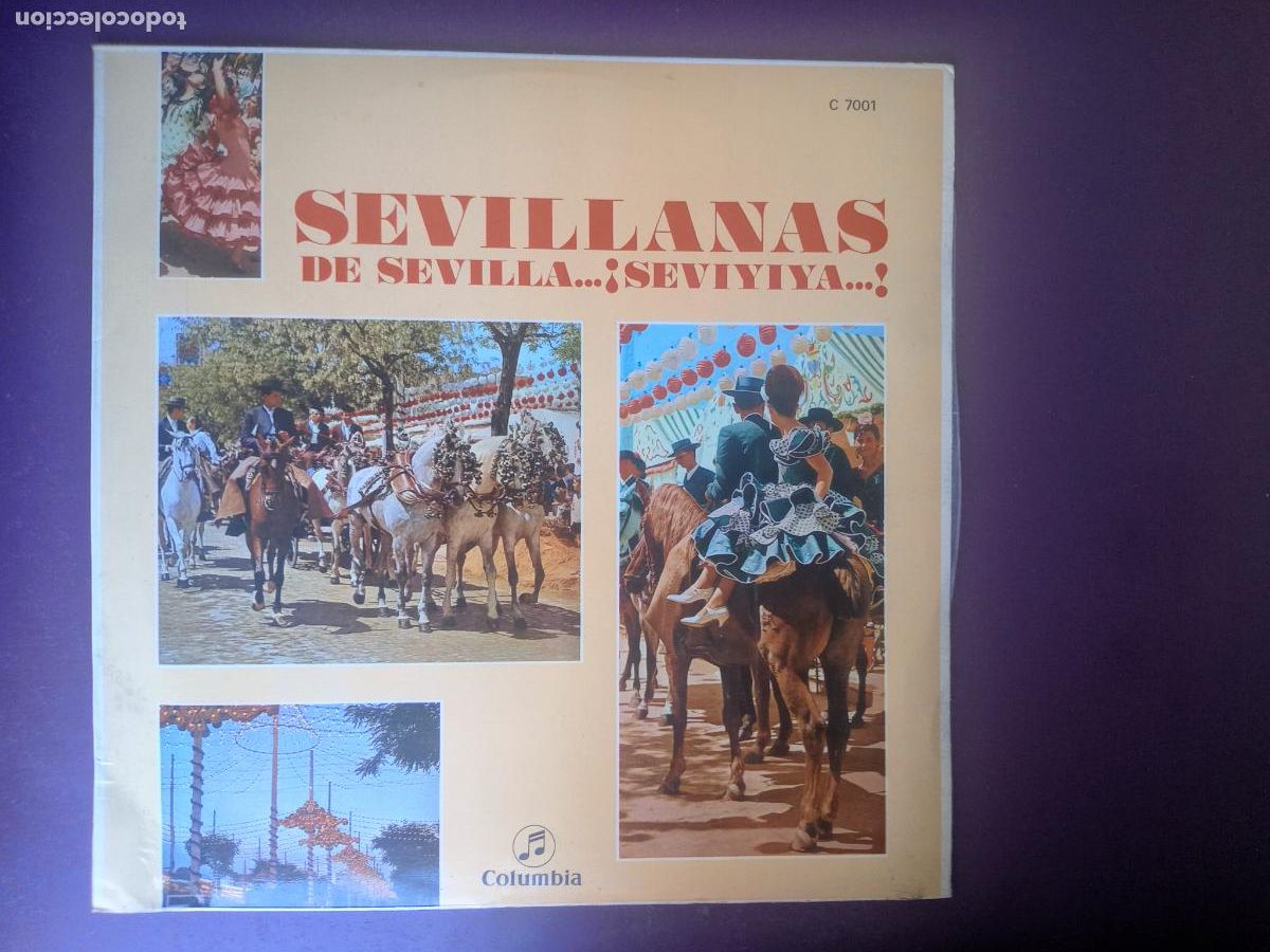 Discos de vinilo: SEVILLANAS DE SEVILLA - LP COLUMBIA 1970 - ROCIO JURADO, GRACIA MONTES, LOS DEL RIO, TORONJO, ETC