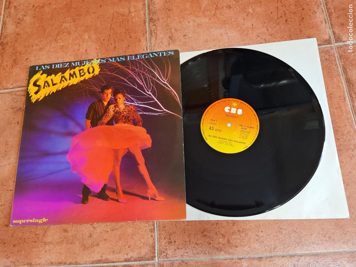 Discos de vinilo: SALAMBO Las diez mujeres mas elegantes MAXI SINGLE VINILO PROMO BERNARDO BONEZZI MOVIDA ZOMBIES