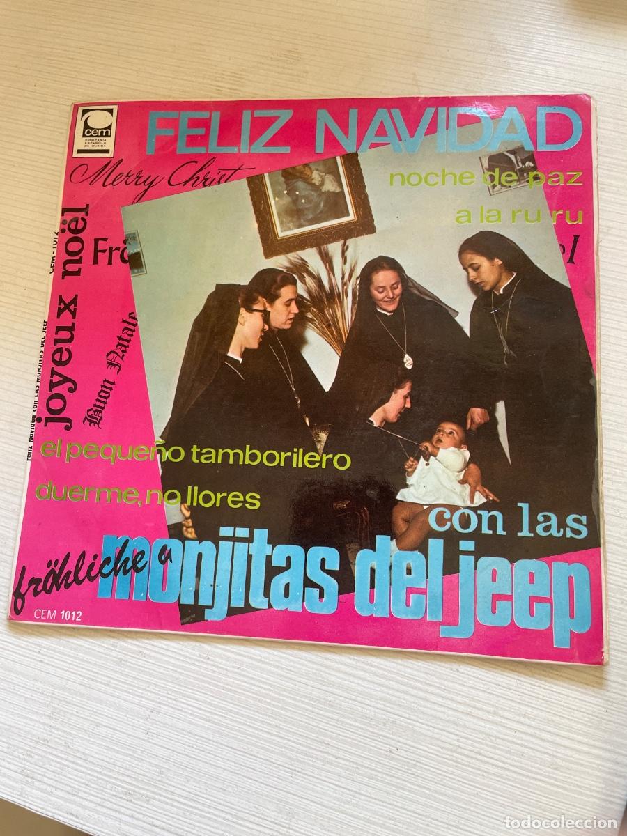 Discos de vinilo: Feliz navidad monjitas del jeep single - Foto 1