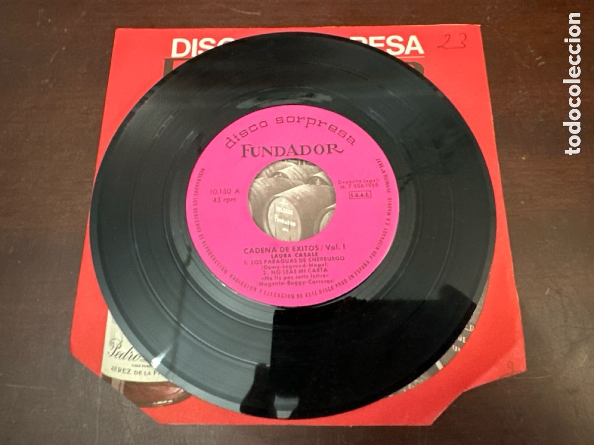 Discos de vinilo: FUNDADOR 10.150 - CADENA DE EXITOS VOL I. - LAURA CASALE / NO LEAS MIS CARTAS + 1 - LOS ANGELES (EP)