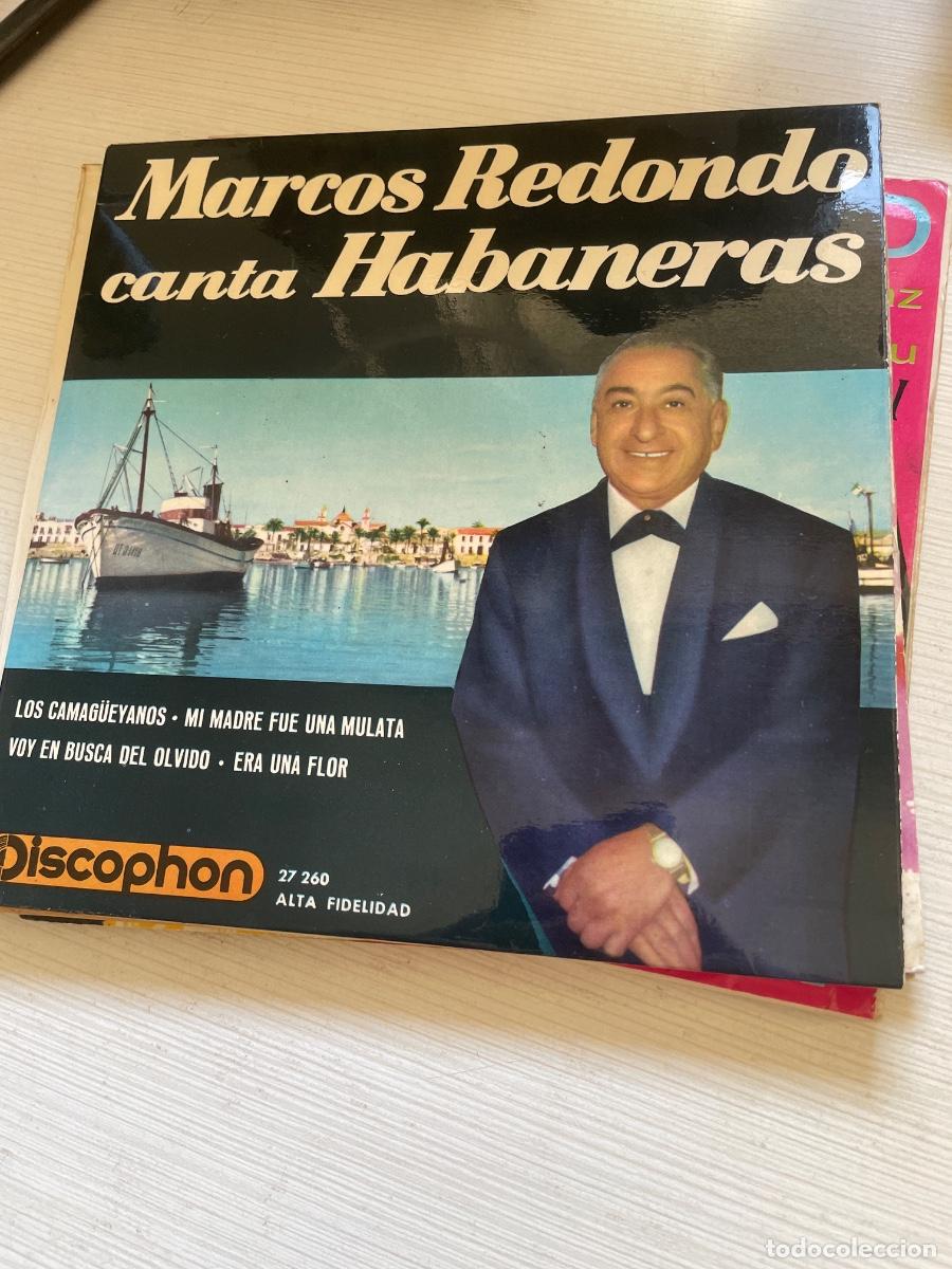 Discos de vinilo: Marcos redondo canta habaneras singles