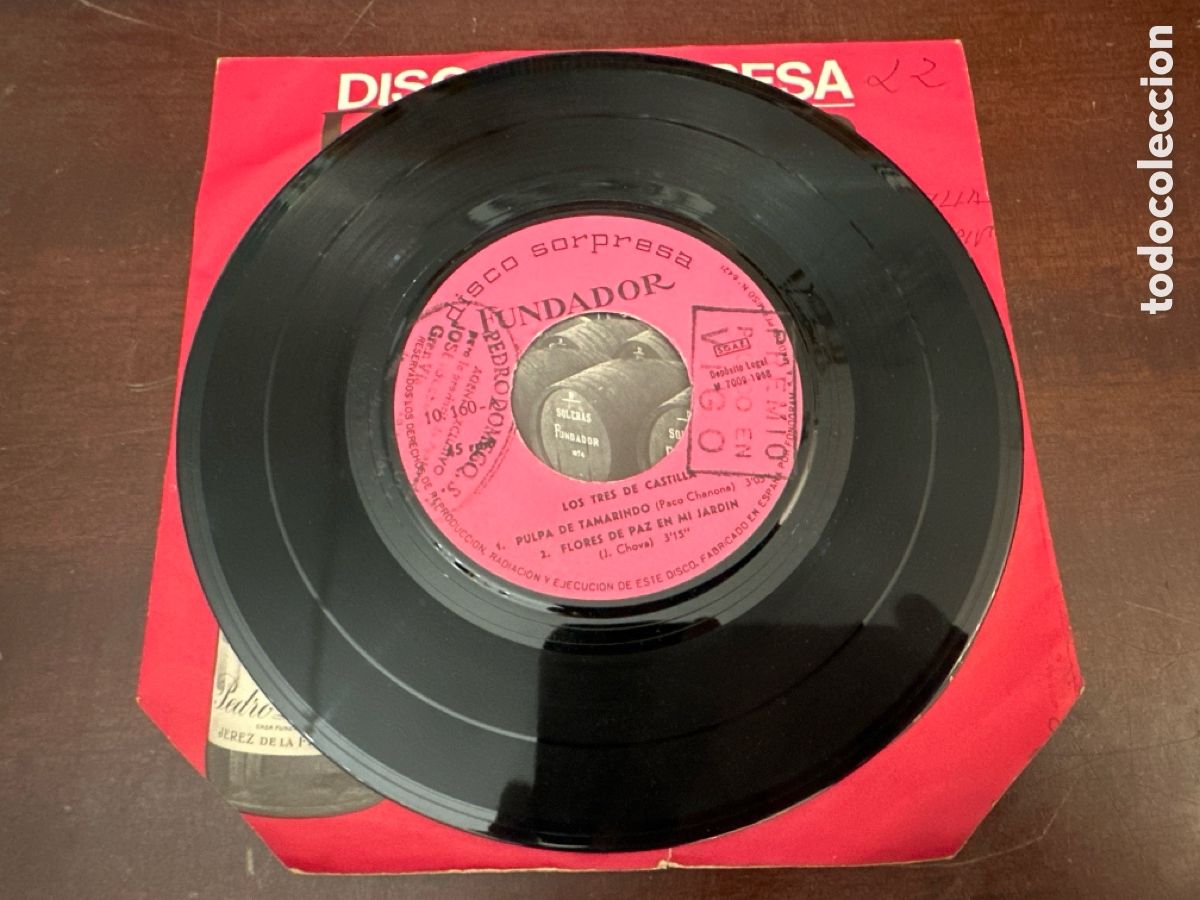 Discos de vinilo: LOS TRES 3 DE CASTILLA Pulpa de Tamarindo/Flores de paz en mi jardin +2 EP 7'' 1968 Fundador 10160