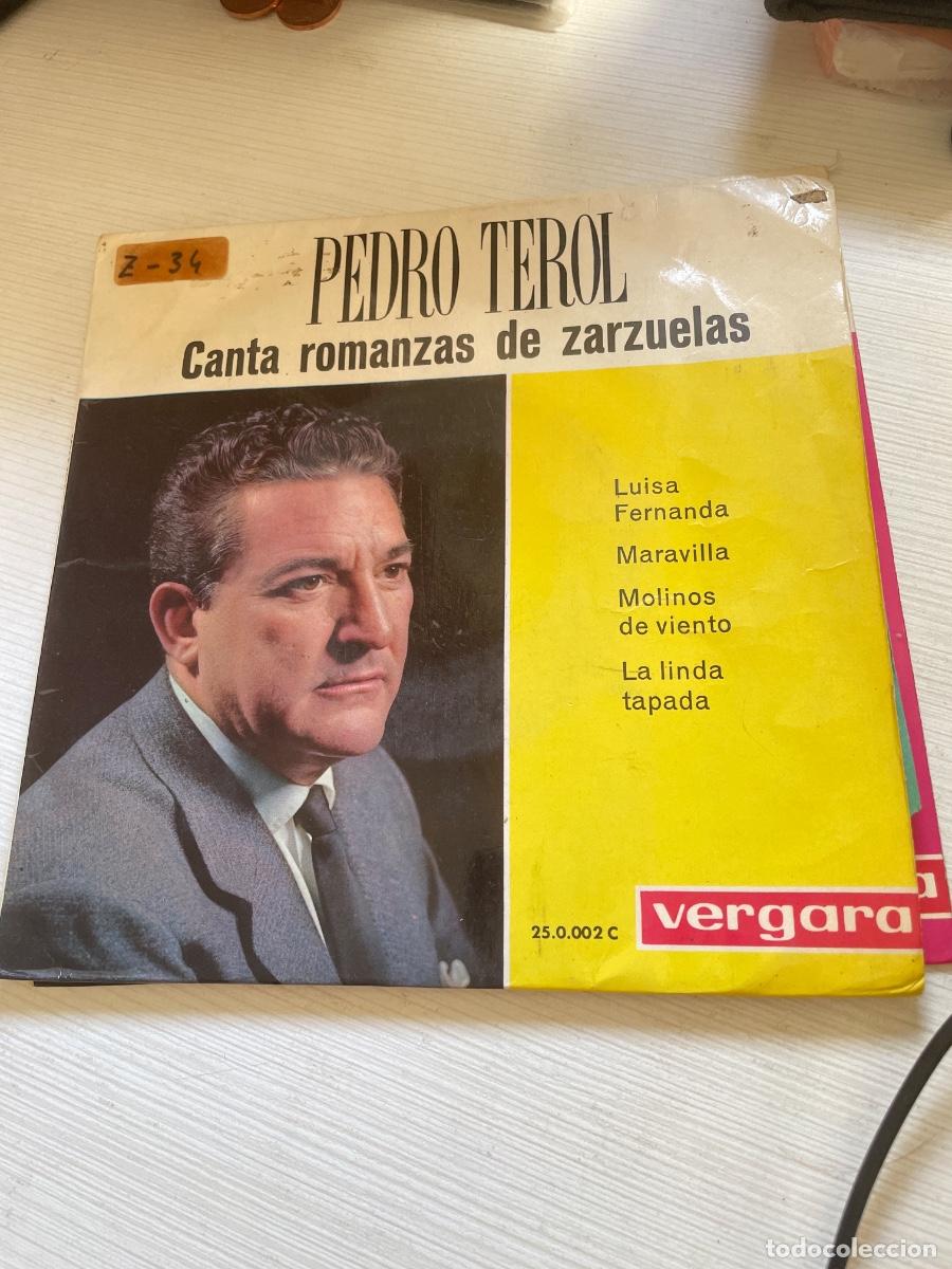Discos de vinilo: Pedro terol canta romanzas de zarzuelas single