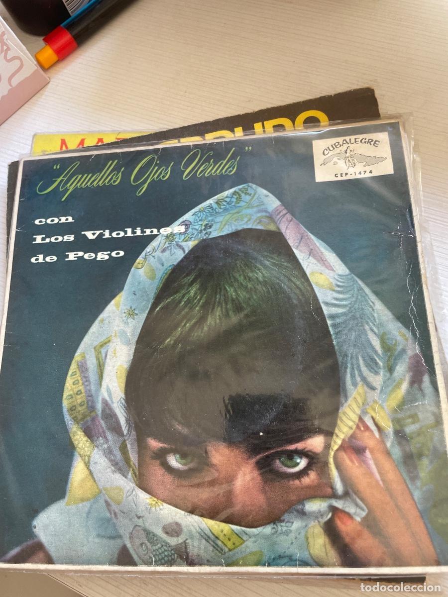 Discos de vinilo: Aquellos ojos verdes los violines de pego singles