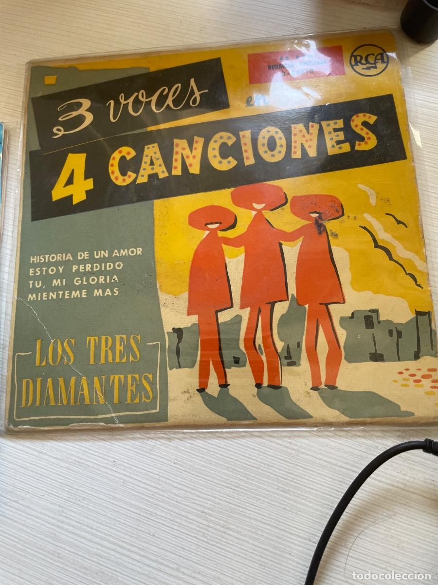Discos de vinilo: 3 voces en 4 canciones los tres diamantes