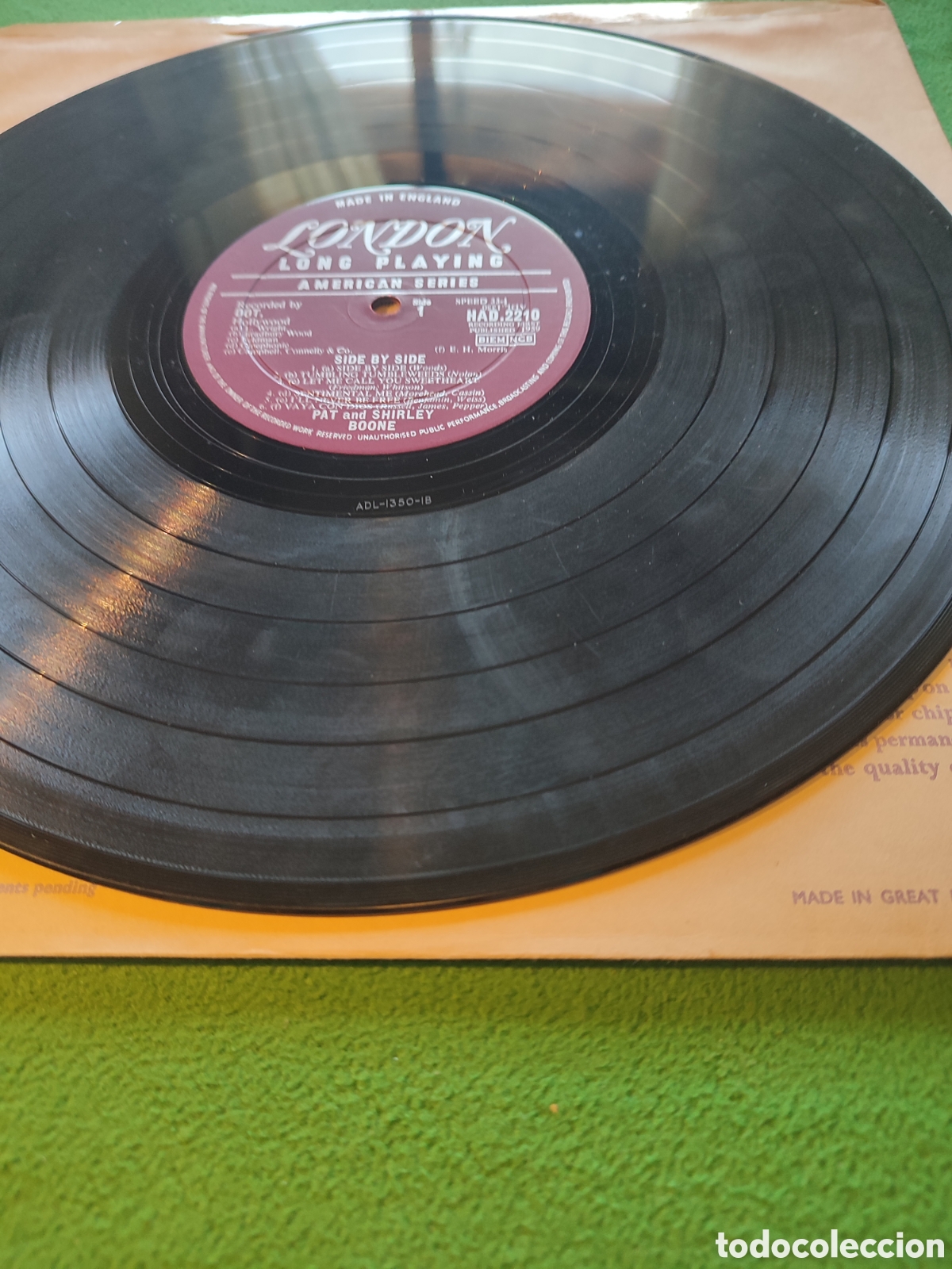 Discos de vinilo: Pat & Shirley Boone - Side by Side - Foto 3