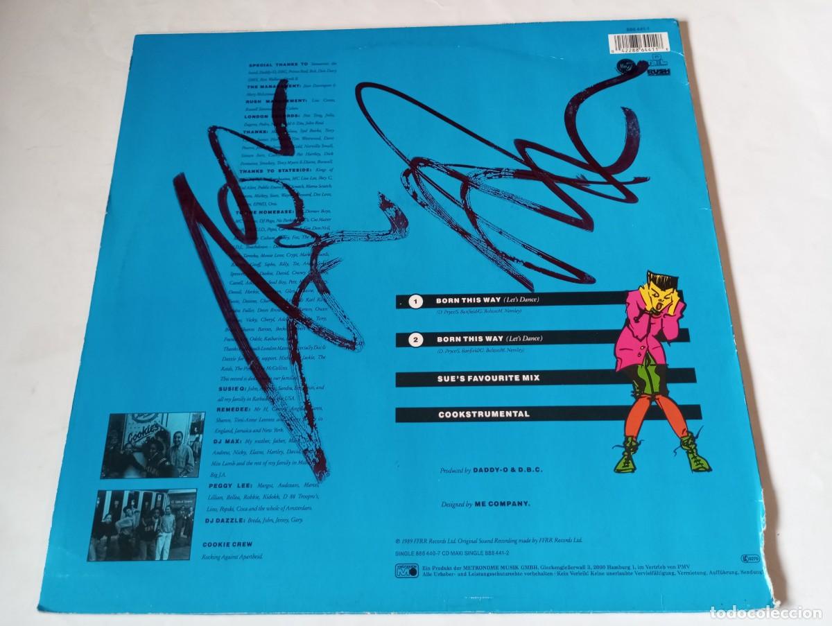 Discos de vinilo: Cookie Crew &ndash; Born This Way (Lets Dance) - 1989 - Foto 2