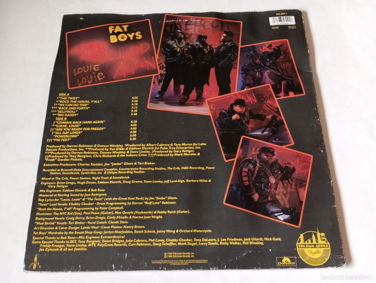 Discos de vinilo: Fat Boys &ndash; Coming Back Hard Again - 1988 - LP - Foto 2