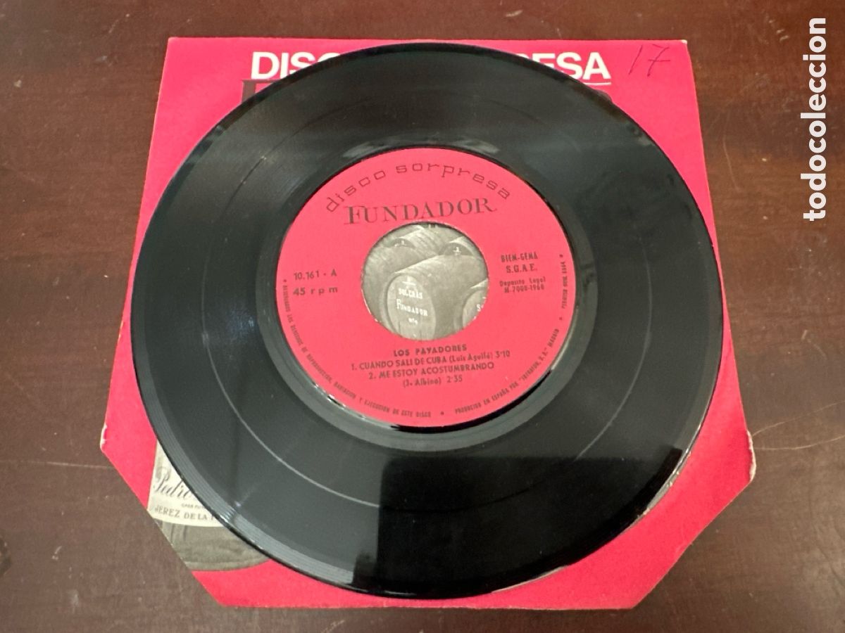 Discos de vinilo: LOS JUNIOR'S / LOS PAYADORES EP FUNDADOR 1968