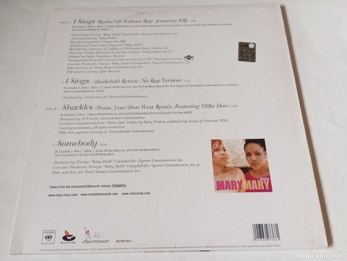 Discos de vinilo: Mary Mary &ndash; I Sings - 2000 - Foto 2