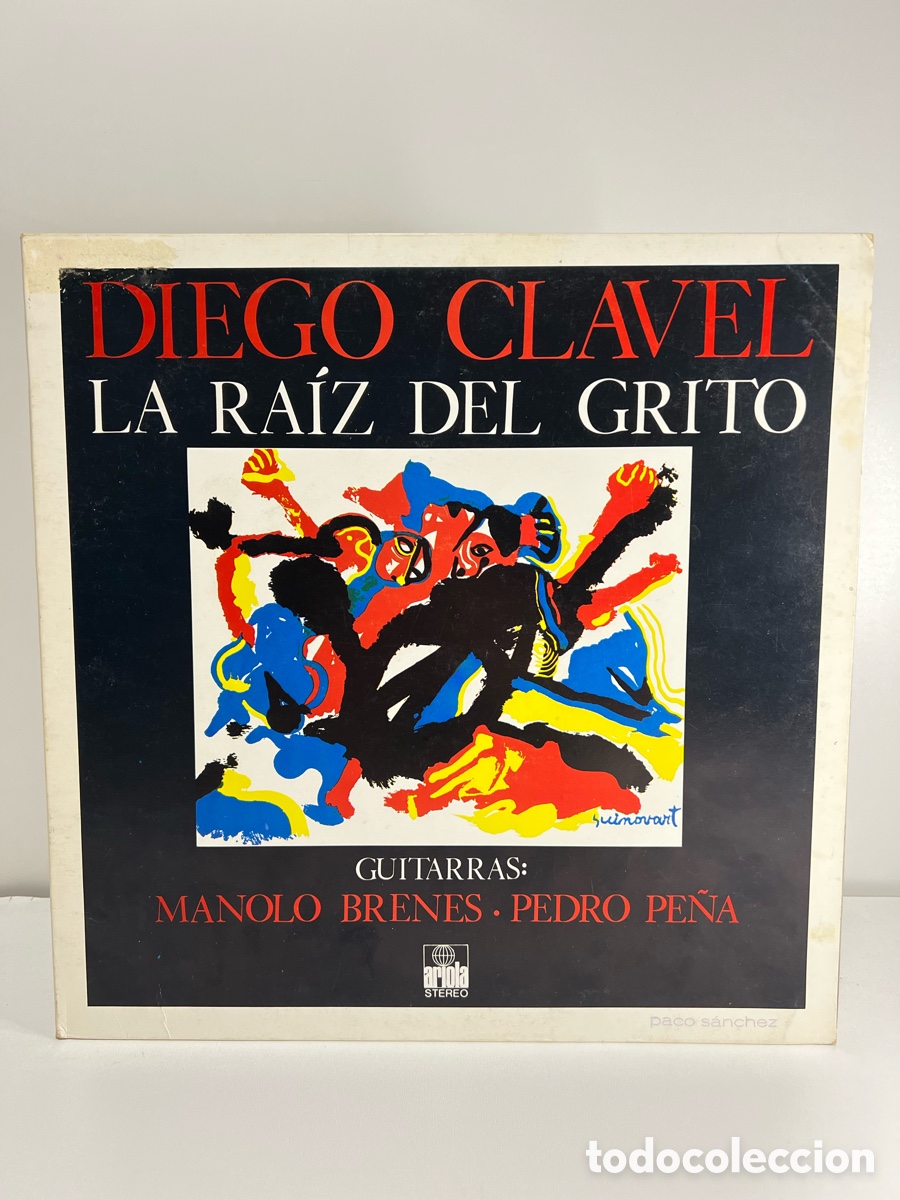 Disques de vinyle: DIEGO CLAVEL (LP) LA RAIZ DEL GRITO A&Ntilde;O 1974 &ndash; PORTADA ABIERTA