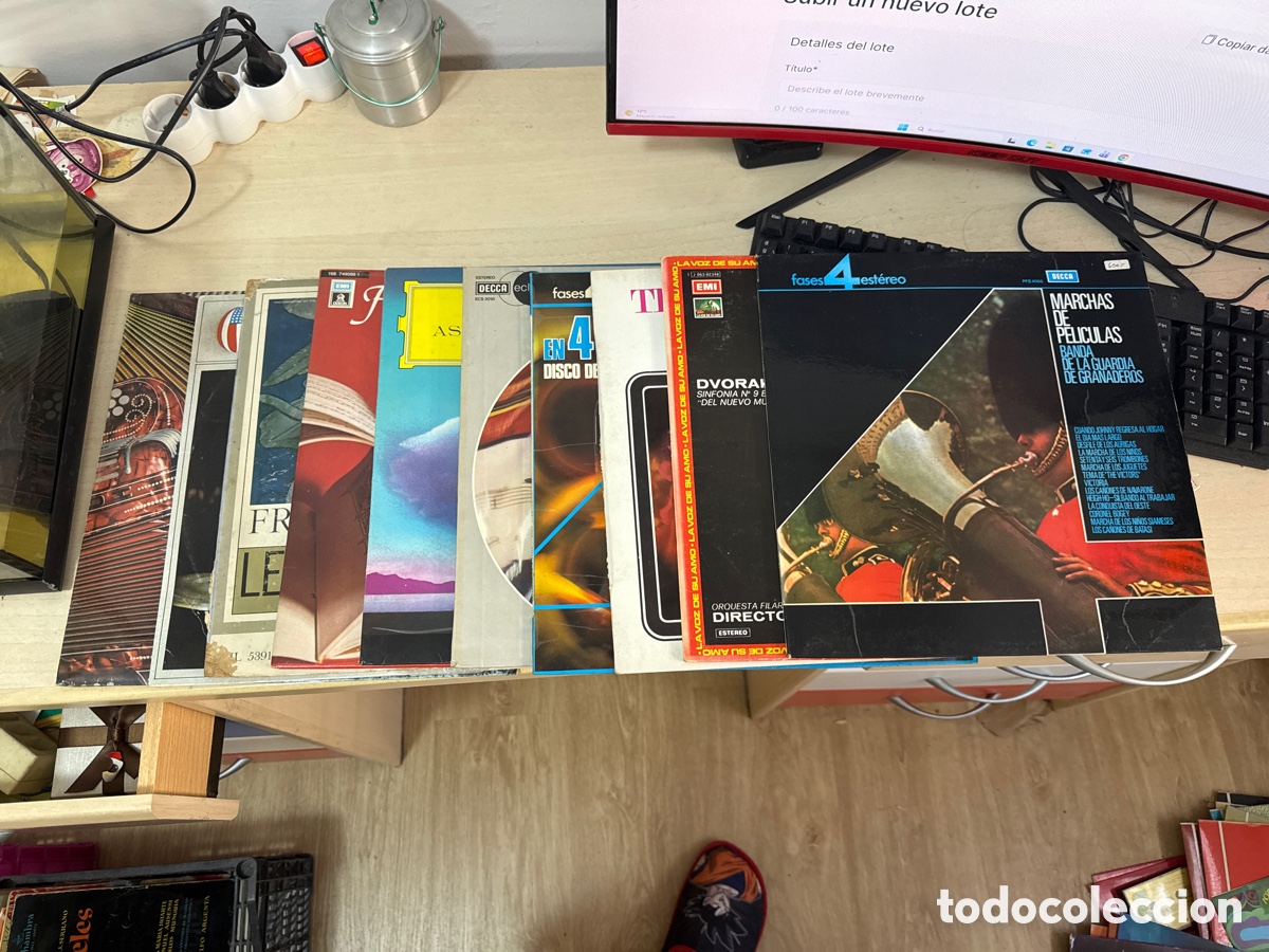 Discos de vinilo: Lote de 10 discos de vinilo de diferentes g&eacute;neros de m&uacute;sica