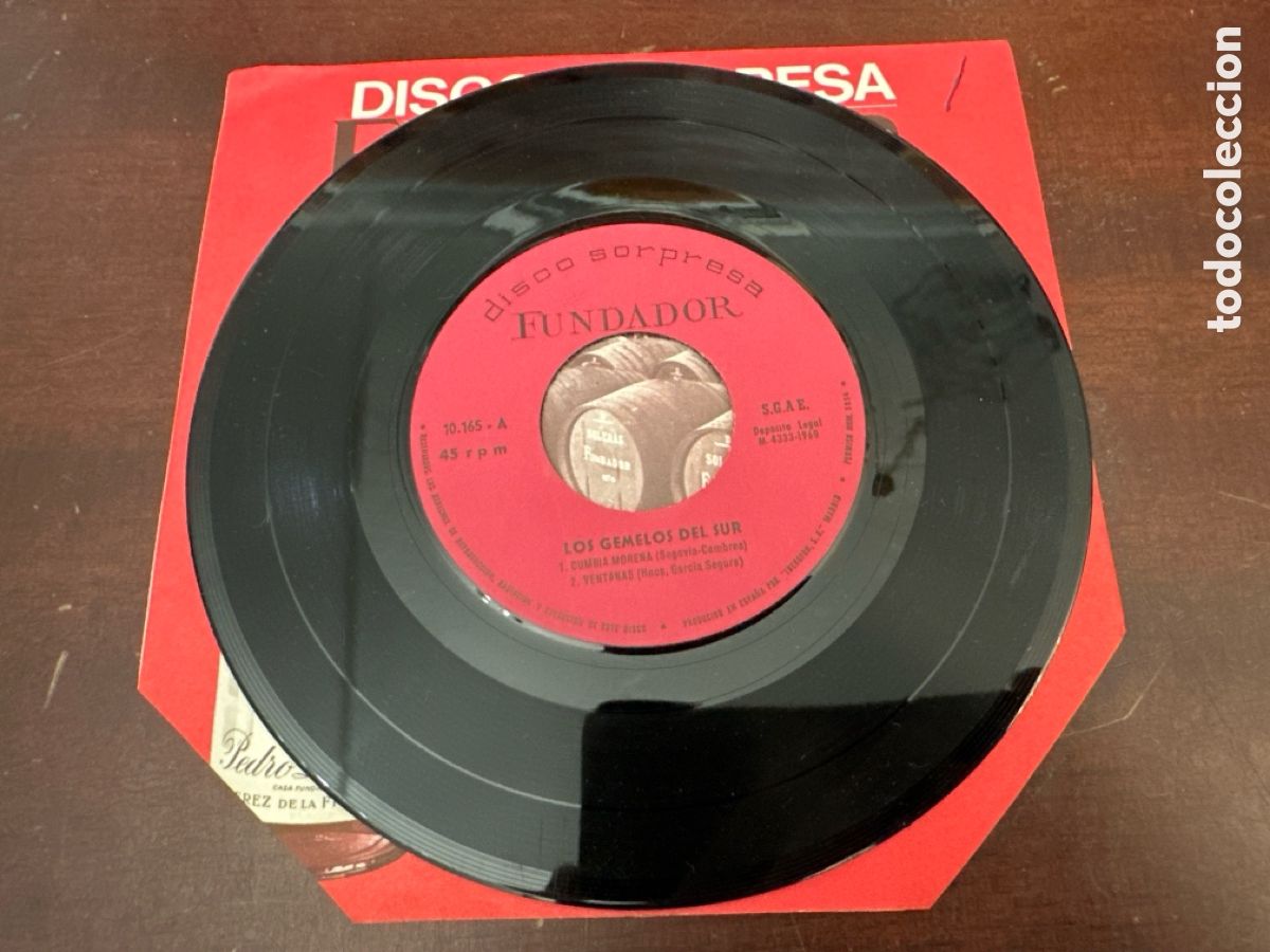 Discos de vinilo: LOS GEMELOS DEL SUR - CUMBIA MORENA - EP FUNDADOR 1969