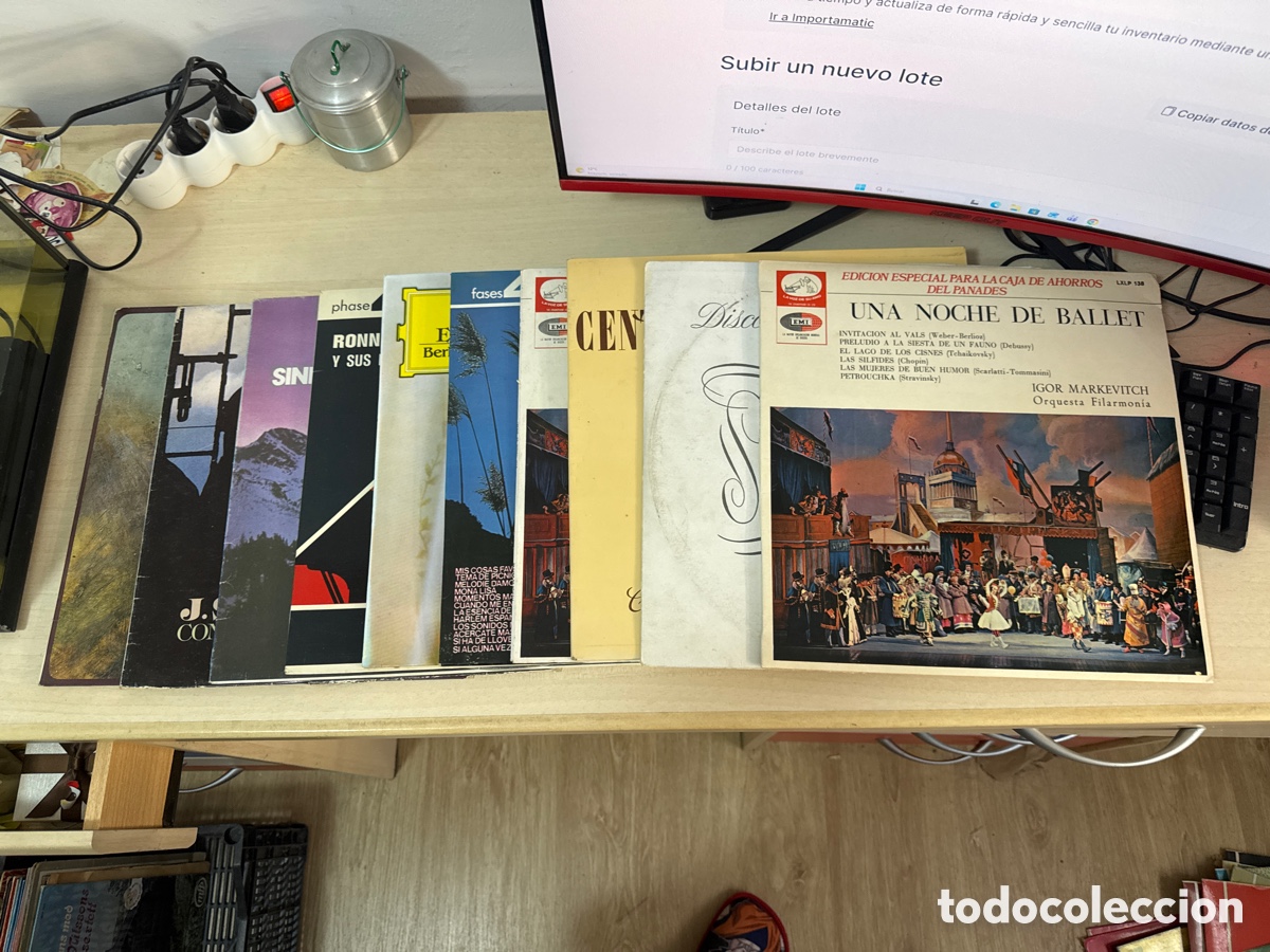Discos de vinilo: Lote de 10 discos de vinilo de diferentes g&eacute;neros de m&uacute;sica