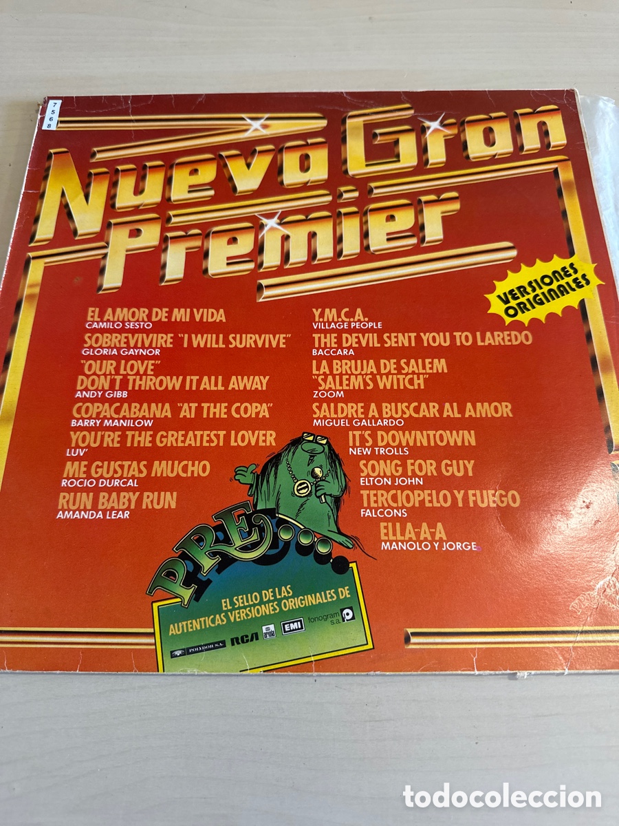 Discos de vinilo: VIN7568 nuevo gran premier vinilo segunda mano