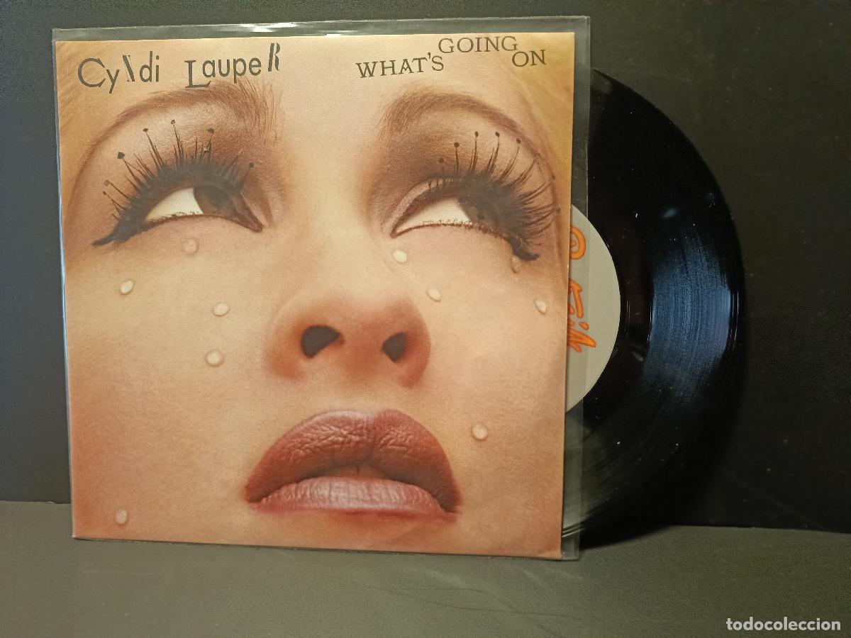 Discos de vinilo: CYNDI LAUPER WHATS GOING ON SINGLE 1987 PDELUXE