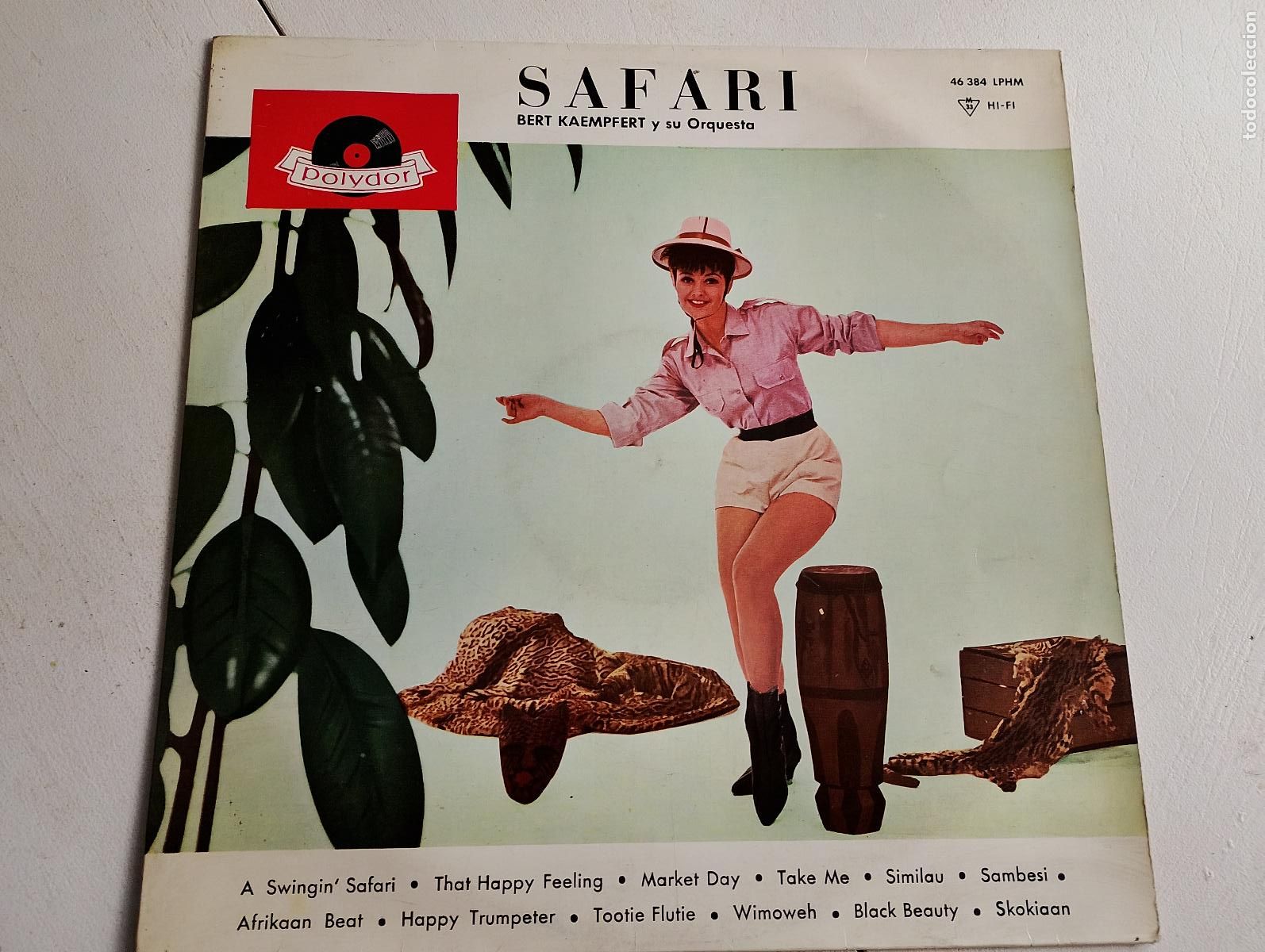 Discos de vinilo: Bert Kaempfert Y Su Orquesta &ndash; Safari, 1963,mono,ed espa&ntilde;ola,Jazz, Pop