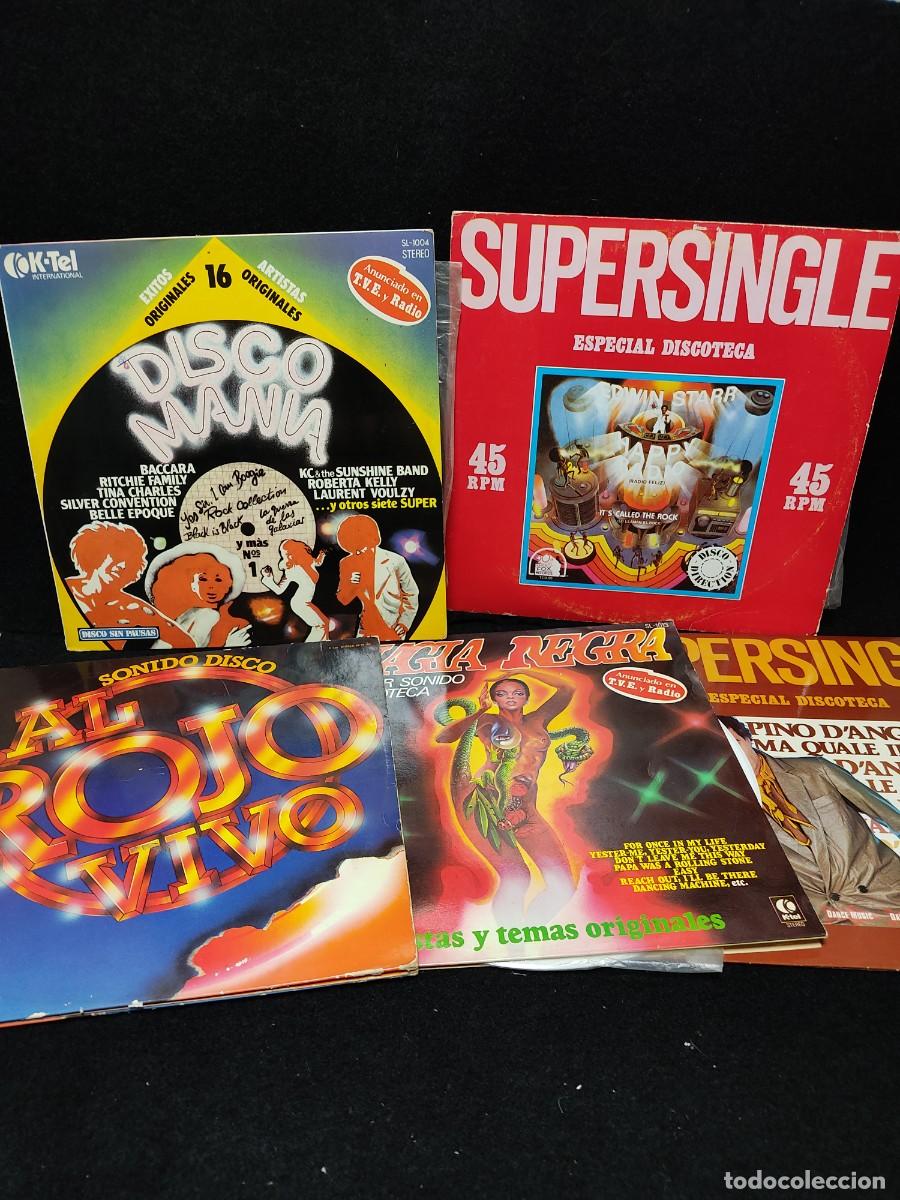 Discos de vinilo: LOTE DE 5 VINILOS - DISCO MANIA - SUPERSINGLE - MAGIA NEGRA ...