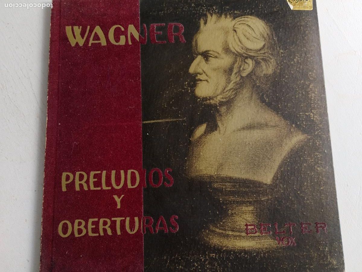 Discos de vinilo: Wagner : Jascha Horenstein, Orquesta Sinf&oacute;nica De Bamberg &ndash; Preludios y Oberturas, 1959, ed espa&ntilde;ola