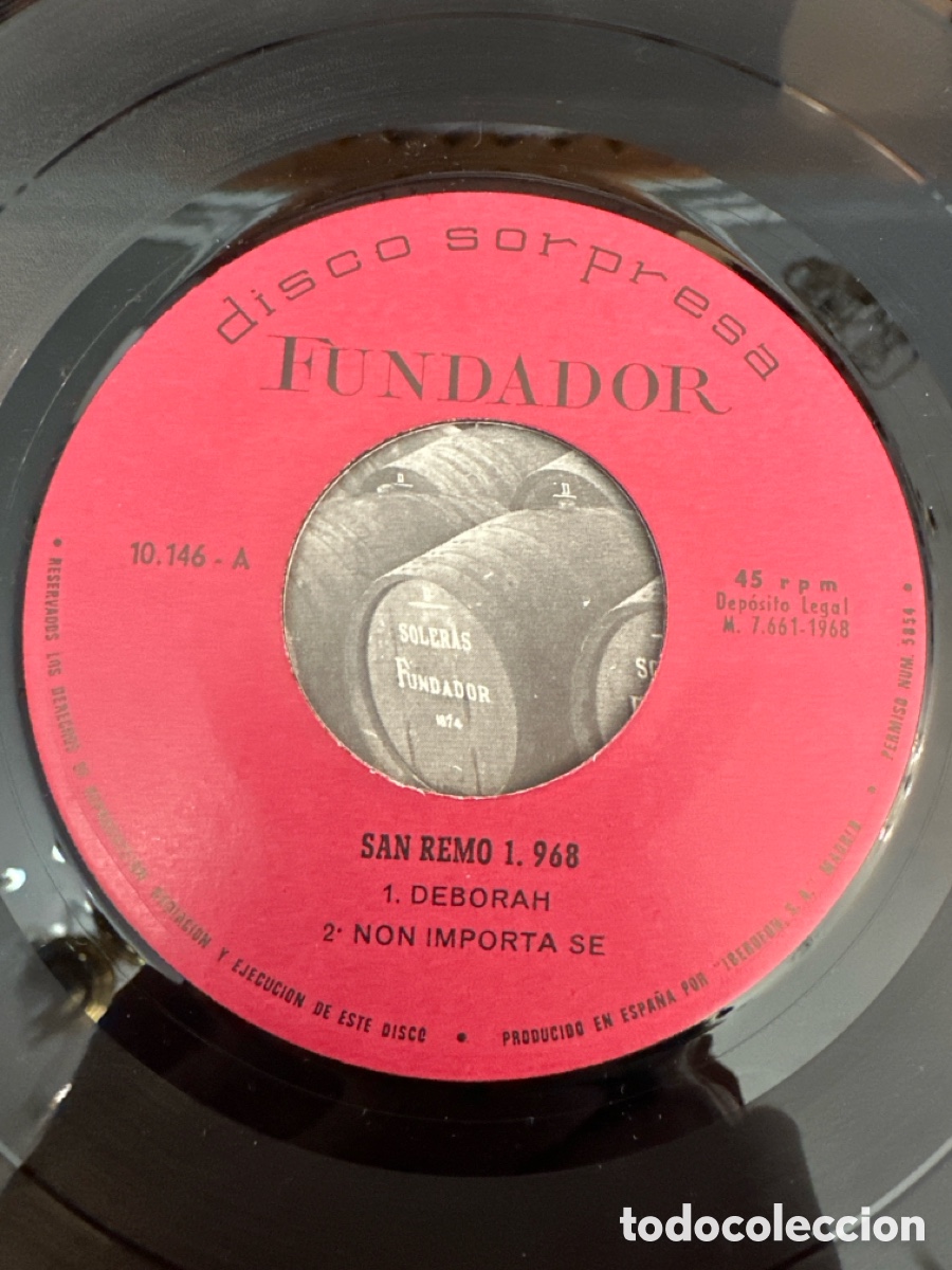 Discos de vinilo: FUNDADOR 10.146 - FAUSTO LEALI / IVA ZANICCHI &ndash; SAN REMO 1.968 - EP PROMO 1968