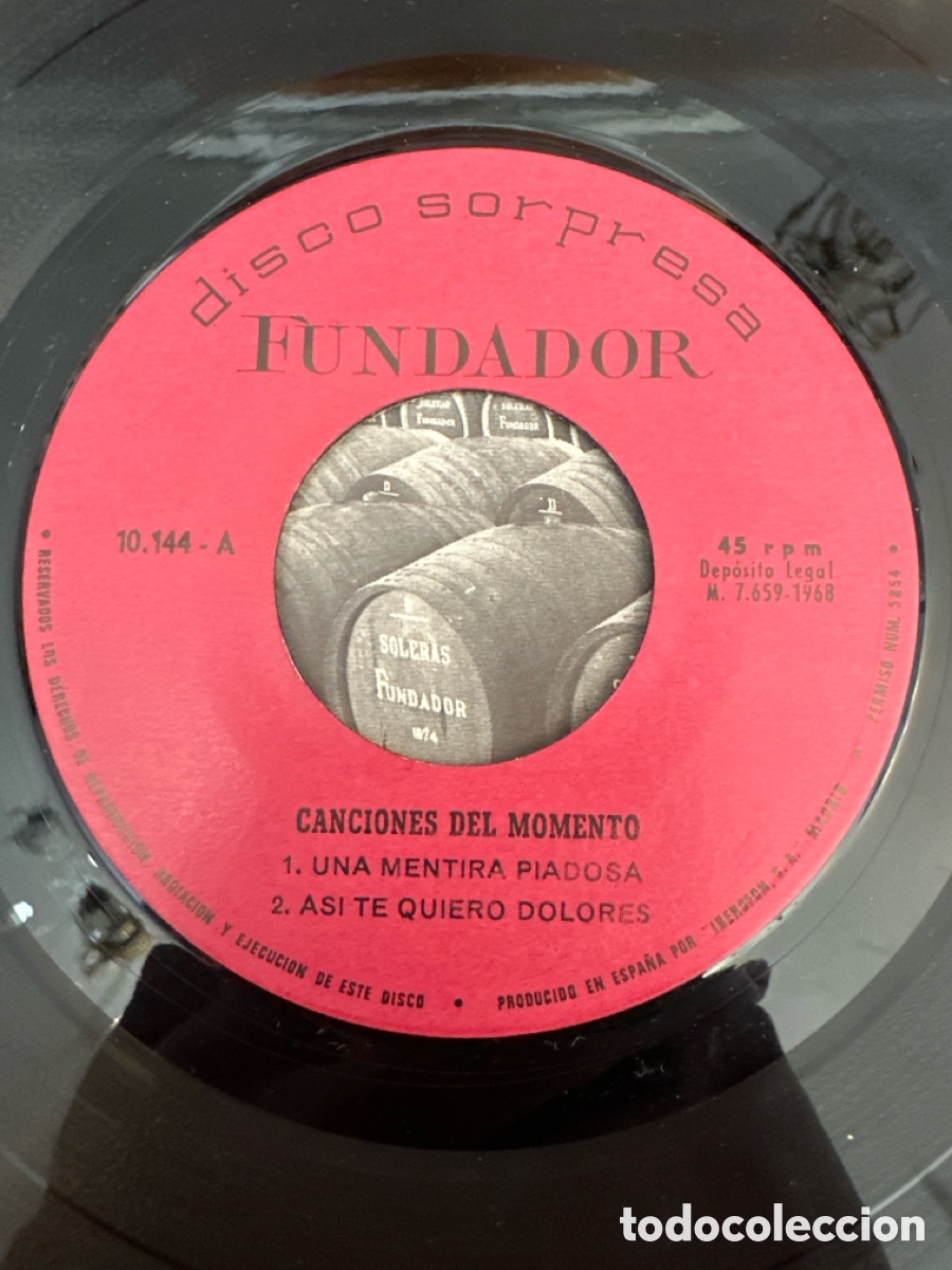 Discos de vinilo: EP FUNDADOR /CANCIONES DEL MOMENTO /VER FOTO ADICIONAL