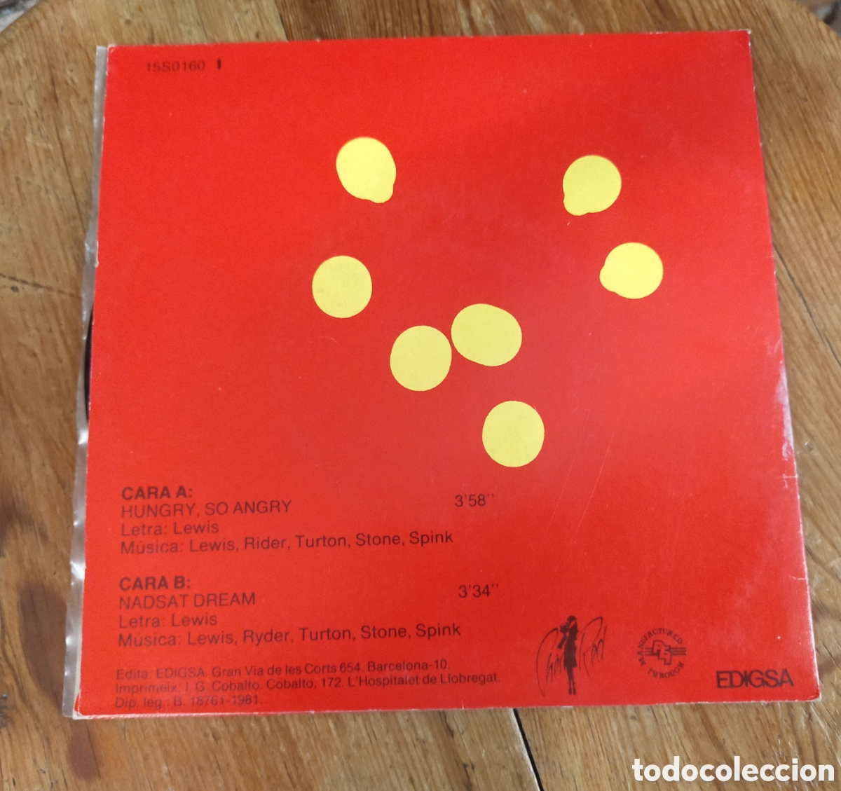 Discos de vinilo: Single 7&rdquo; &rdquo;Hungry, So Angry / Nadsat Dream&rdquo; - Foto 2