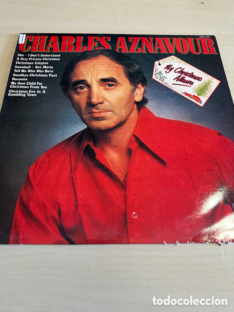 Discos de vinilo: VIN7587 charles aznavour my christmas album vinilo segunda mano