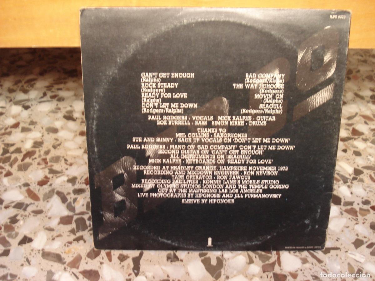 Discos de vinilo: Bad Company LP debut UK - Foto 3
