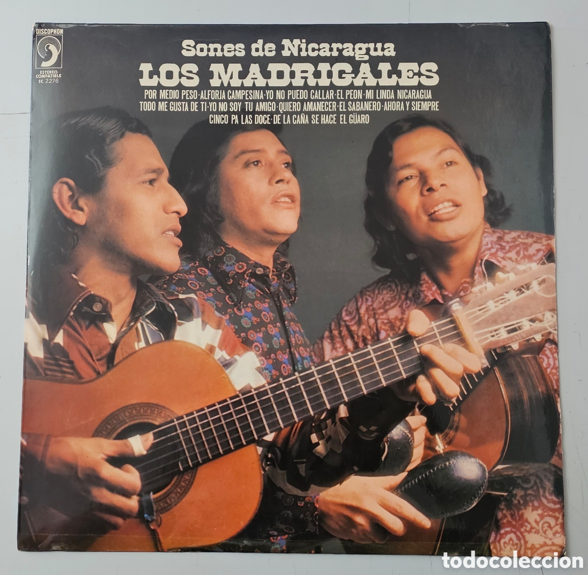 Discos de vinilo: LP LOS MADRIGALES - Sones de Nicaragua (Espa&ntilde;a - Discophon - 1976) RARO ESCASO