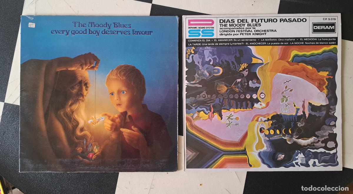 Discos de vinilo: LOTE 2 LPS MOODY BLUES OFERTA 60S