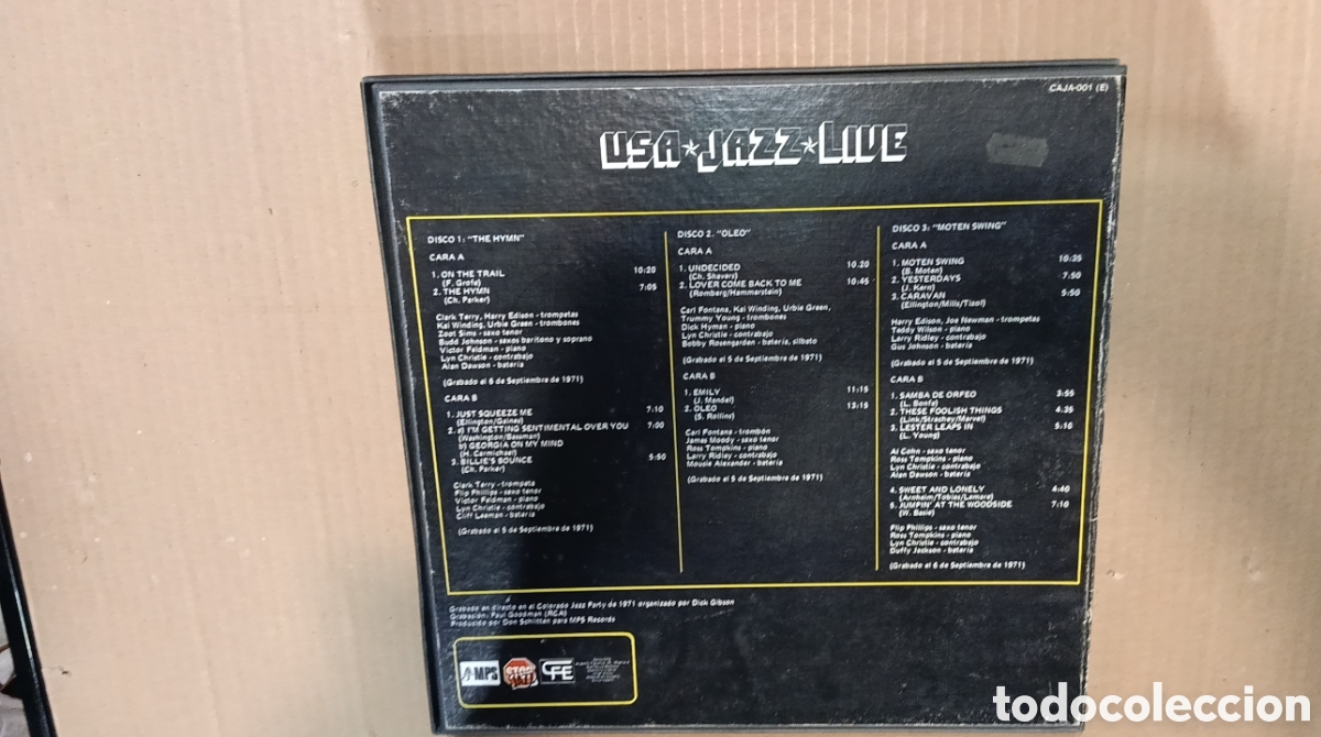 Discos de vinilo: USA JAZZ LIVE 3 DISCOS - Foto 2