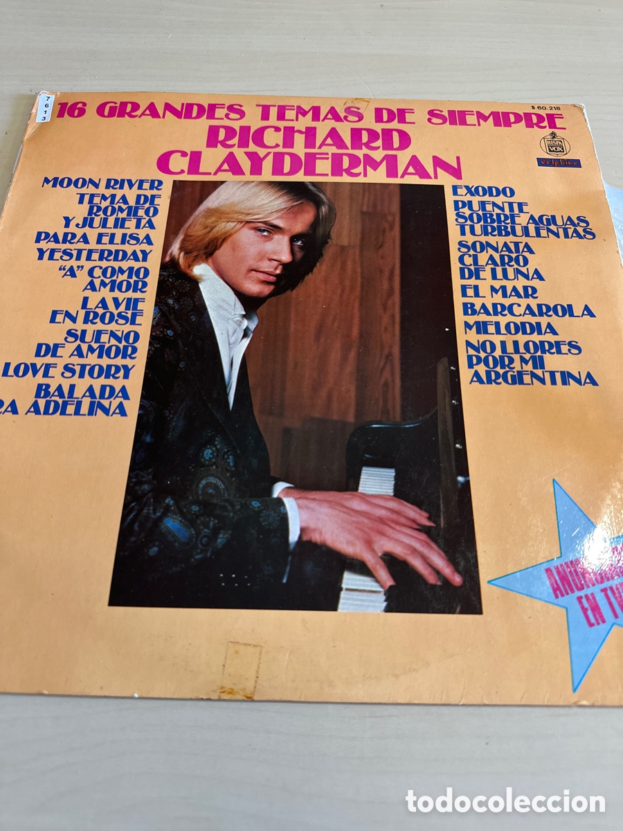 Discos de vinilo: VIN7613 16 grandes temas de siempre richard clayderman vinilo segunda mano