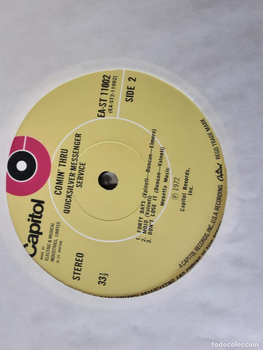 Discos de vinilo: Lp QUICKSILVER, COMIN THRU, edici&oacute;n original inglesa - Foto 4